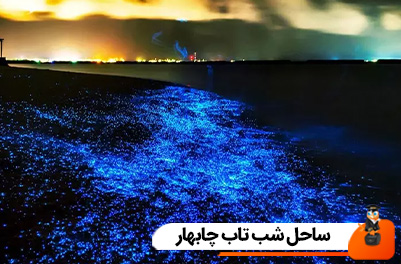 ساحل شب تاب چابهار