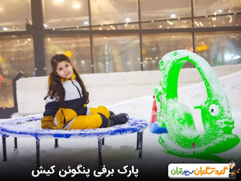 پارک برفی پنگوئن کیش؛ تجربه بازی‌های برفی در پینگو فان